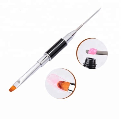 Professional nail fan brush using for nail art design