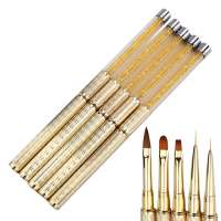 Wholesale Nail Art Liquid Powder Painting Pen UV Gel Polish Brushes