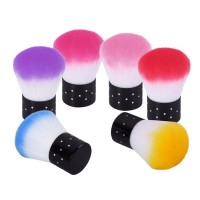 Amazon Hot Sale Nail Art Tool Dust Brushes Colorful Portable Soft Nail Brush Cleaner Blush Powder Brushes